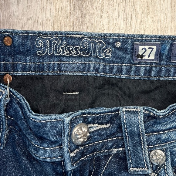 Miss Me  Jeans with‎ Embellished Details Signature Straight Size 27 - Picture 12 of 15